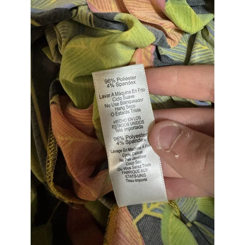 LuLaRoe Women Size XL Maxi Skirt Green Tropical Hawaiian Stretch Lightweight NWT